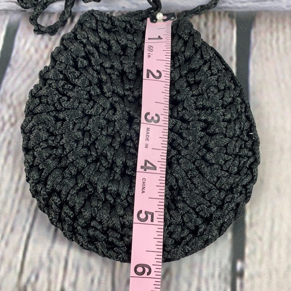 Beautifully Simple Black Crochet Shoulder/Crossbody Bag - Picture 8 of 17